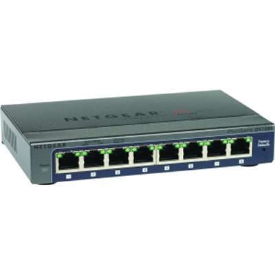 NETGEAR GS108E-300NAS ProSAFE Plus 8-Port Gigabit Web Managed Switch