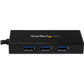 StarTech.com 3 Port Portable USB 3.0 Hub with Gigabit Ethernet Adapter