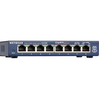 NETGEAR GS108-400NAS 8-Port Gigabit Ethernet Unmanaged Switch