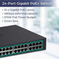 TRENDnet 24-Port GREENnet Gigabit PoE+ Switch (370W)