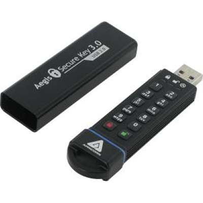 Apricorn 120GB 256-Bit AES XTS Hardware Encrypted Secure USB 3.0 Memory Key