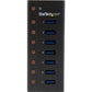 StarTech.com 7 Port USB 3.0 Hub Desktop or Wall-Mountable Metal Enclosure