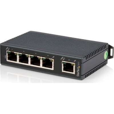 StarTech.com 5 Pt Unmanaged Network Switch - DIN Rail Mount - IP30 Rated