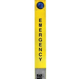 Viking Electronics VOIP Yellow Emergency Tower Phone with High Power LED Strobe/Beacon and Voice Surface