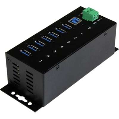 StarTech.com 7-Port Industrial USB 3.0 Hub with ESD & 350W Surge Protection