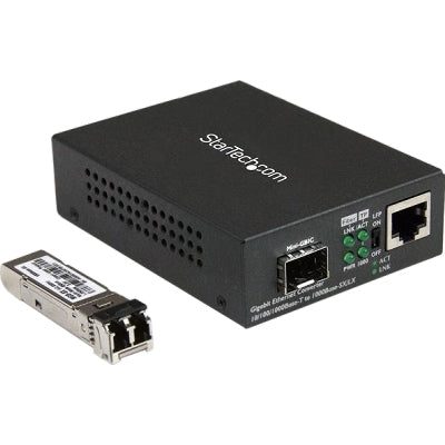 StarTech.com Gigabit Ethernet Fiber Media Converter - Compact - 850nm MM LC - 550m