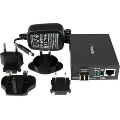 StarTech.com Gigabit Ethernet Fiber Media Converter - Compact - 850nm MM LC - 550m