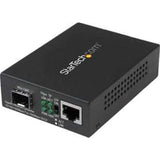 StarTech.com Gigabit Ethernet Fiber Media Converter with Open SFP Slot