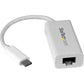 StarTech.com USB C to Gigabit Ethernet Adapter - USB 3.1 Gen 1 - White