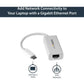 StarTech.com USB C to Gigabit Ethernet Adapter - USB 3.1 Gen 1 - White