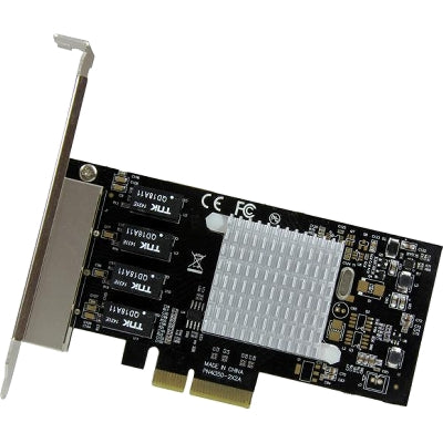 StarTech.com 4-Port Gigabit Network Card - PCIe Network Card, Intel I350