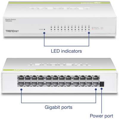 TRENDnet 24-Port Gigabit GREENnet Switch