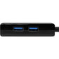 StarTech.com USB 3.0 Hub with Ethernet - Adapter with  Built-In 2-Port USB Hub