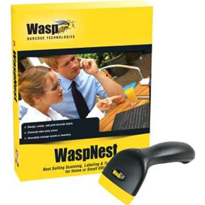 Wasp Barcode Technologies Waspnest Suite with WCS3900 USB CCD Scanner