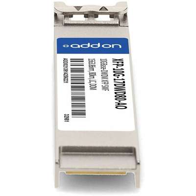 AddOn Alcatel XFP 80KM DWDM LC XCVR Compat TAA XCVR 10GIG DWDM Domino LC