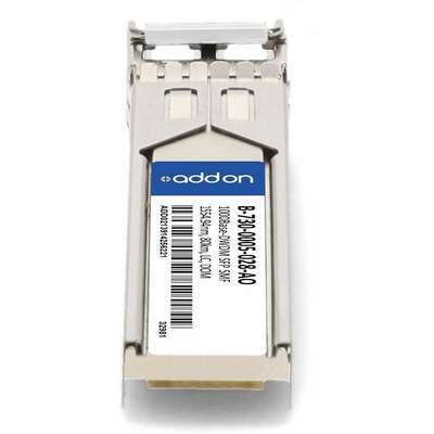 AddOn Ciena SFP 80KM B-730-0005-028 Compat TAA XCVR 1GIG DWDM Domino LC