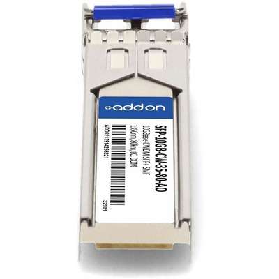 AddOn MSA SFP+ 80KM CWDM LC XCVR 10GIG CWDM Domino SMF 1350NM LC