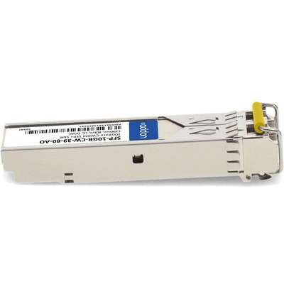 AddOn MSA SFP+ 80KM CWDM LC XCVR 10GIG CWDM Domino SMF 1390NM LC