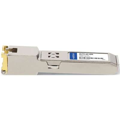 AddOn 10-pack HP SFP 100M TX XCVR J8177C Compat TAA XCVR 1GIG TX RJ-45