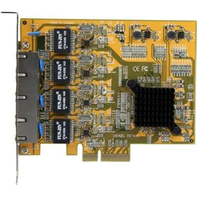 StarTech.com 4 Port Gigabit NIC PCIe Network Card - Quad Port Adapter