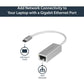 StarTech.com USB C to Gigabit Ethernet Adapter with  Aluminum Housing - Silver