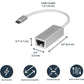 StarTech.com USB C to Gigabit Ethernet Adapter with  Aluminum Housing - Silver