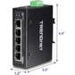 TRENDnet 5-Port hardened Industrial Gigabit Switch