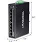 TRENDnet 8-Port hardened Industrial Gigabit Switch