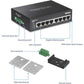TRENDnet 8-Port hardened Industrial Gigabit Switch