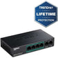 TRENDnet 6-Port Fast Ethernet PoE Switch (60W)