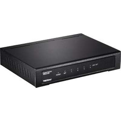 TRENDnet 4-Port Gigabit Switch with SFP Slot (Metal)