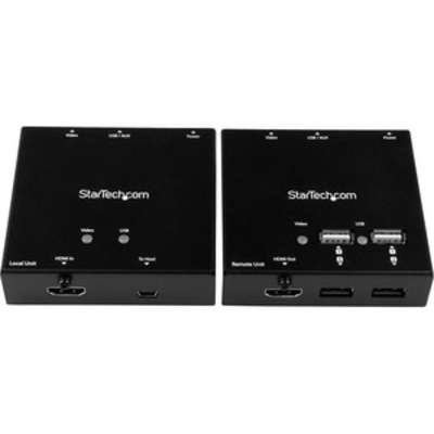 StarTech.com HDMI over CAT6 Extender with 4-Port USB Hub - 165 ft - 1080p