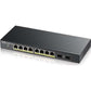 Zyxel Fanless 8 Port GbE PoE+ L2 Web Managed Switch (77W) with 2 SFP Uplink Ports