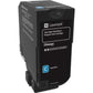 Lexmark Cyan RET Prog Toner Cartridge Hiyld 12K CS725