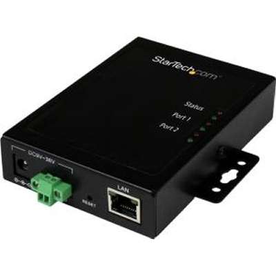 StarTech.com 2 Port Serial-to-IP Ethernet Device Server - RS232 - Metal