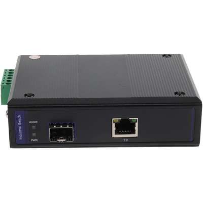 AddOn 1GBS 1RJ-45 to 1SFP Industrial Media Converter