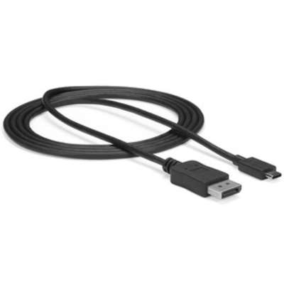 StarTech.com 6' USB C to DisplayPort 1.2 Cable - 4K 60Hz DP Adapter Cable - Black