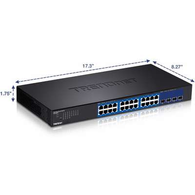 TRENDnet 28-Port Gigabit Web Smart Switch with 10G SFP+ slots