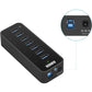 Anker USB 3.0 Hub 7 USB 3.0 Ports Vertical Black