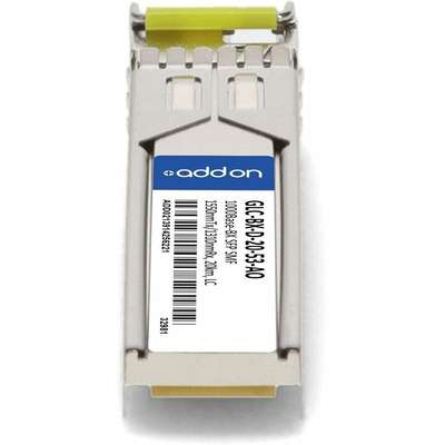 AddOn Cisco SFP 20KM BX LC GLC-BX-D Compat TAA XCVR 1-GIG Bidi SMF LC
