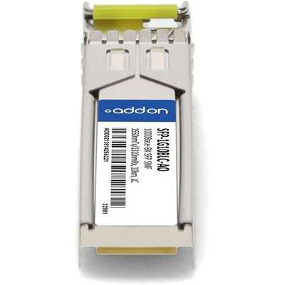 AddOn Moxa SFP 20KM BX SFP-1G10BLC Compat TAA XCVR 1-GIG Bidi SMF LC