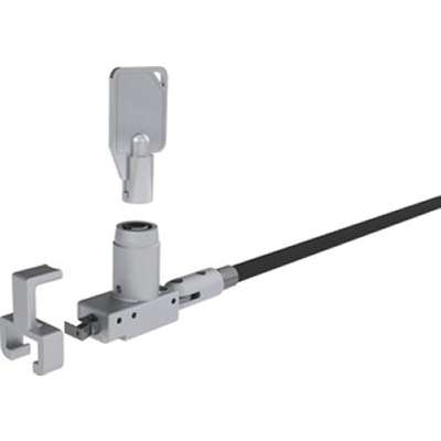 Noble Security Systems Noble Wedge Lock with Barrel Key and Cable Trap, TAA Compliant