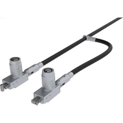 Noble Security Systems Noble Dual Head Lock with One T-Bar Lock and One Wedge Lock for Attaching to A System