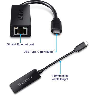 TRENDnet USB-C to Gigabit Ethernet Adapter