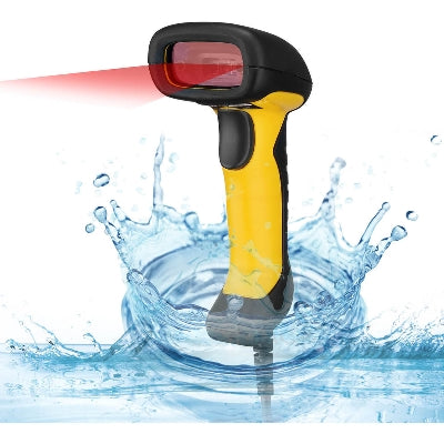 Adesso Waterproof Handheld CCD Barcode Scanner