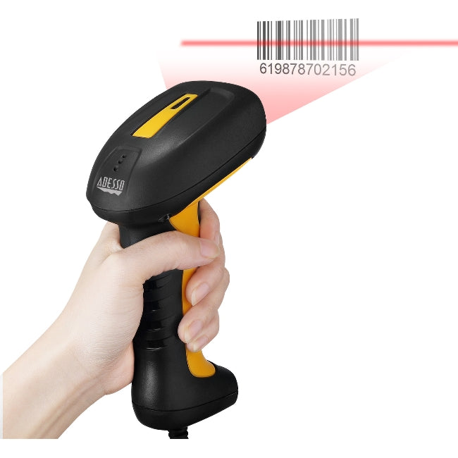 Adesso Waterproof Handheld CCD Barcode Scanner