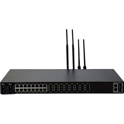 Opengear 16 Serial Software Selectable, Dual AC, 24 USB Console Ports, 2 Gbe Ethernet Orfiber SFP, 16GB