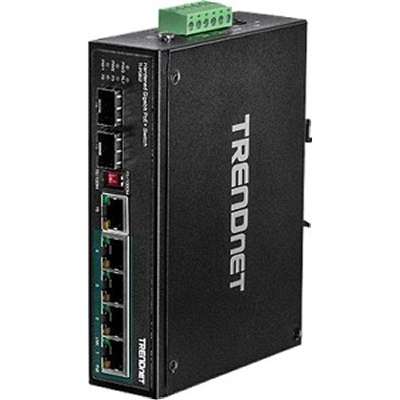 TRENDnet 6-Port hardened Industrial Gigabit PoE+ Switch