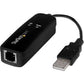 StarTech.com USB 2.0 Fax Modem 56K V.92 External Hardware Dial Up Adapter