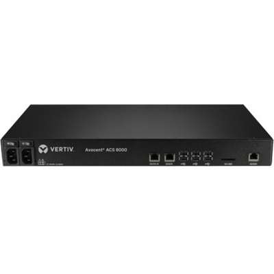 Vertiv 8 Port ACS 8000 Console Server with  Single DC Power Supply TAA Compliant